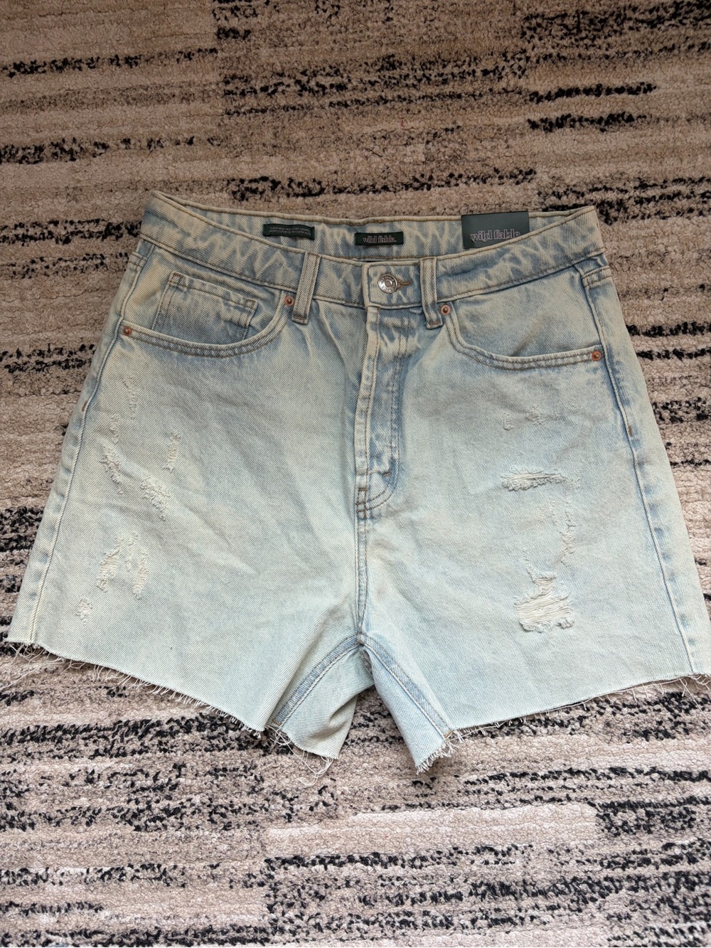 NWT wild fable Light Blue Distressed Jean Shorts